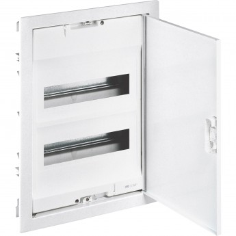 Щит встраиваемый LEGRAND Nedbox с плоской металлической дверью 2 рейки 24+4 модулей белый