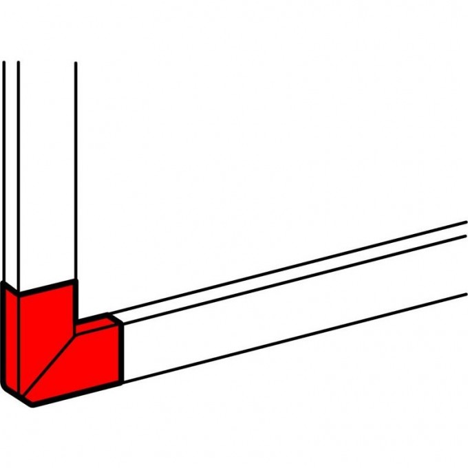 Угол LEGRAND плоский 90° для односекционных кабель-каналов DLP 65х150 белый 010790