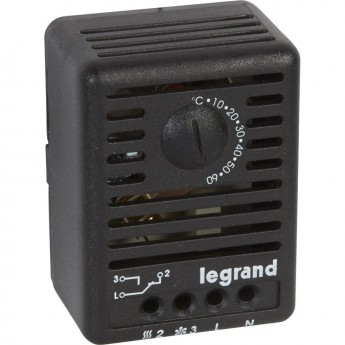 Термостат LEGRAND для шкафов/настенных шкафов XL-VDI 19' - 5-60°C , 12 или 250 В черный