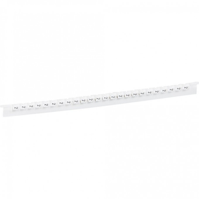 Маркер LEGRAND Memocab ширина 2,3 мм чёрная маркировка на белом фоне цифра 2 037782