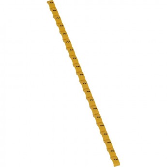 Маркер LEGRAND Duplix чёрная маркировка на желтом фоне условное обозначение переменный ток