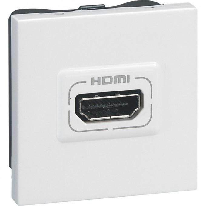 Аудио и видеорозетка LEGRAND Mosaic HDMI 2 модуля белый 078768
