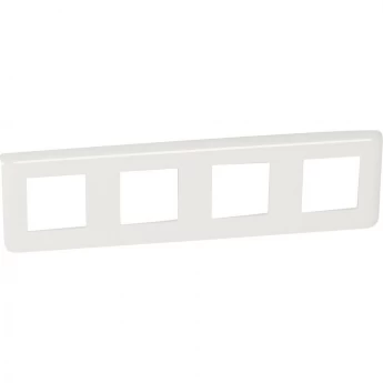 Рамка LEGRAND Mosaic 4x2 модуля горизонтальная белый