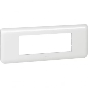 Рамка LEGRAND Mosaic 6 модулей горизонтальная белый