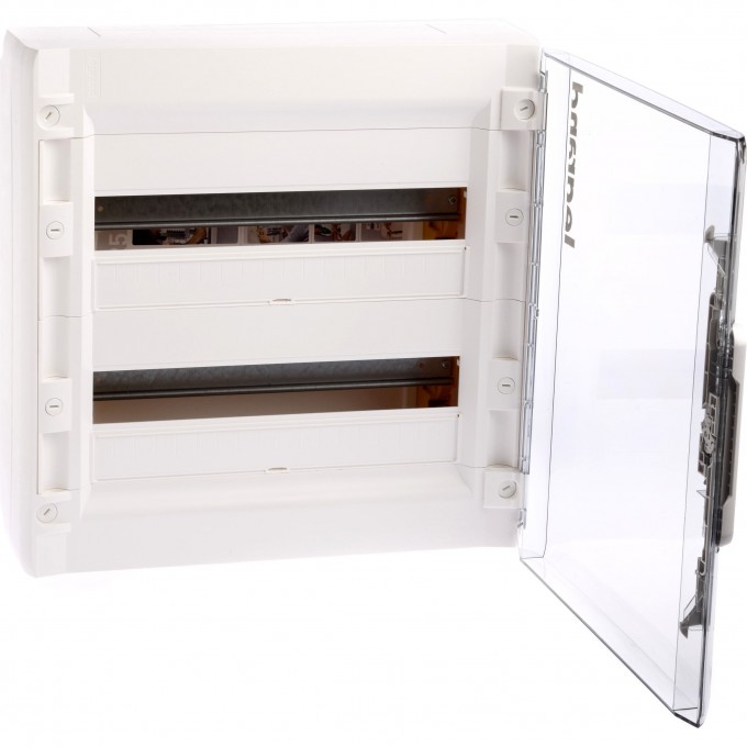 Распределительный щиток LEGRAND XL3 125 - с прозрачной дверью - 2 ряда - 36 модулей - 450х450х128 мм, белый 401657