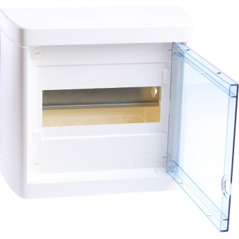 Накладной распределительный щит LEGRAND Nedbox с прозрачной дверью 1 рейка х 8 модулей