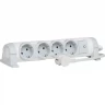 Многорозеточный блок LEGRAND 'Комфорт' 4 x 2К+З с кабелем длиной 3 м белый 694627