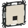Информационная розетка LEGRAND Valena LIFE одиночная RJ45 Кат.5е UTP с лицевой панелью слоновая кость 753540