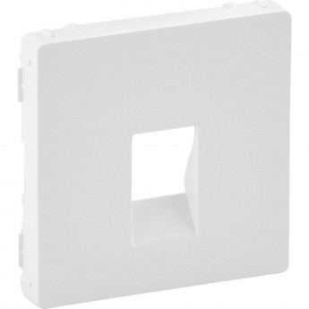 Лицевая панель LEGRAND Valena LIFE для аудиорозетки с пружинными зажимами одиночной белая