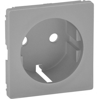Лицевая панель LEGRAND Valena LIFE для силовой розетки 2К+З с зажимами 6кв.мм алюминий
