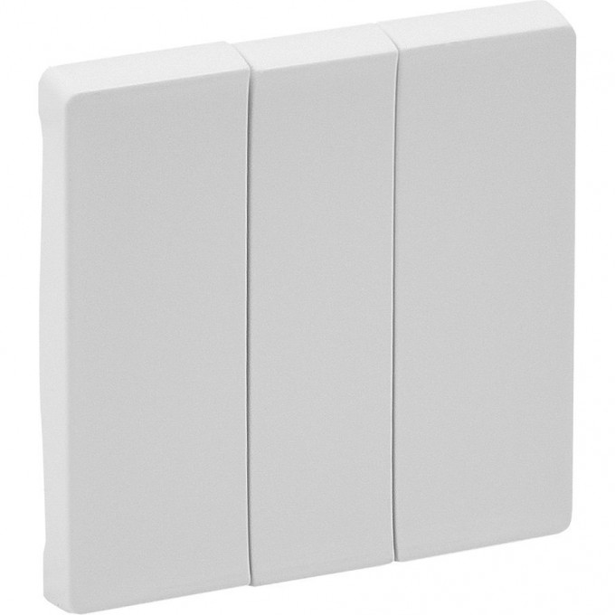 Лицевая панель LEGRAND Valena LIFE для выключателя трехклавишного белая 755030