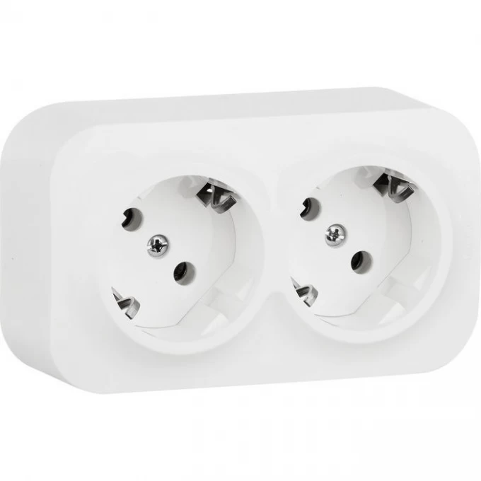 Розеточный блок LEGRAND 2 x 2К+З без шторок 16 A 250 В Quteo IP 20 белый 782213 Розеточный блок LEGRAND 2 x 2К+З без шторок 16 A 250 В Quteo IP 20 белый 782213