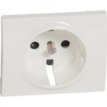 Панель лицевая LEGRAND GALEA LIFE для розетки с заземлением со шторками