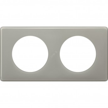 Рамка 2-постовая LEGRAND CELIANE серый глянец