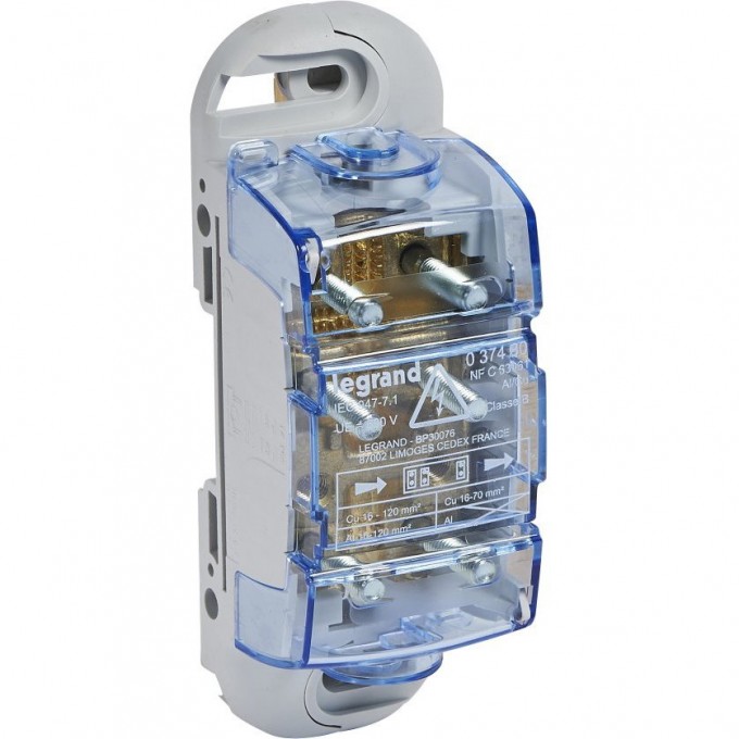 Распределительная коробка LEGRAND для разводки алюминиевых/медных кабелей - 120 мм² - до 300 A 37480