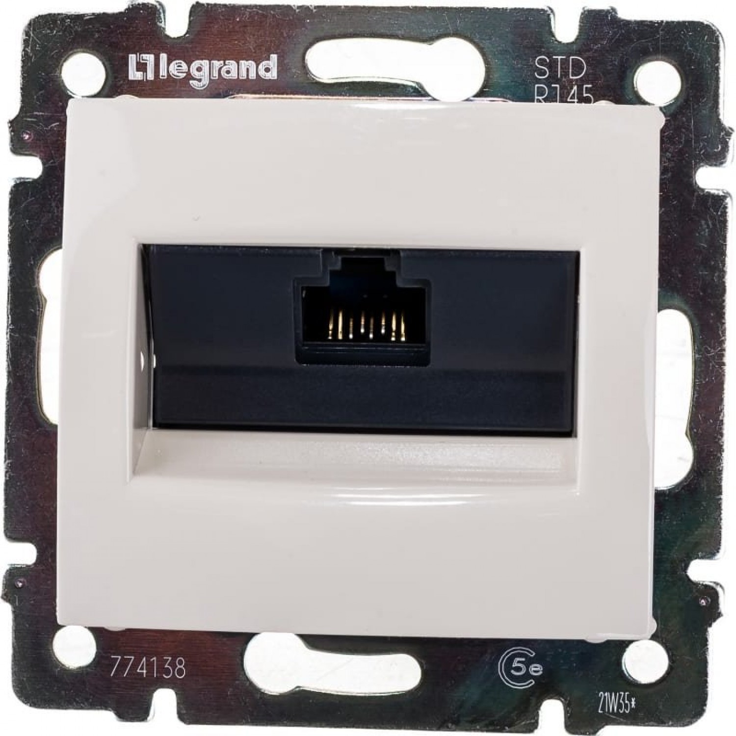 Розетка компьютерная LEGRAND Valena RJ45 UTP Кат.5e на винтах, слоновая ...