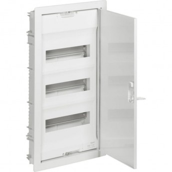 Щит встраиваемый LEGRAND Nedbox с плоской металлической дверью цвет RAL 9010 4 рейки 48+8 модулей белый