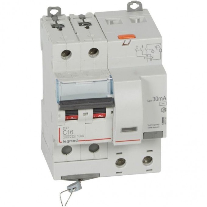 Выключатель автоматический дифференциального тока LEGRAND DX3 16А 2П тип AC 411158