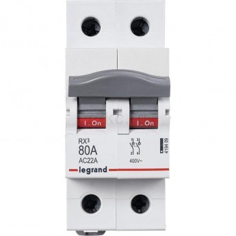 Выключатель-разъединитель LEGRAND RX3 80А 2П, белый