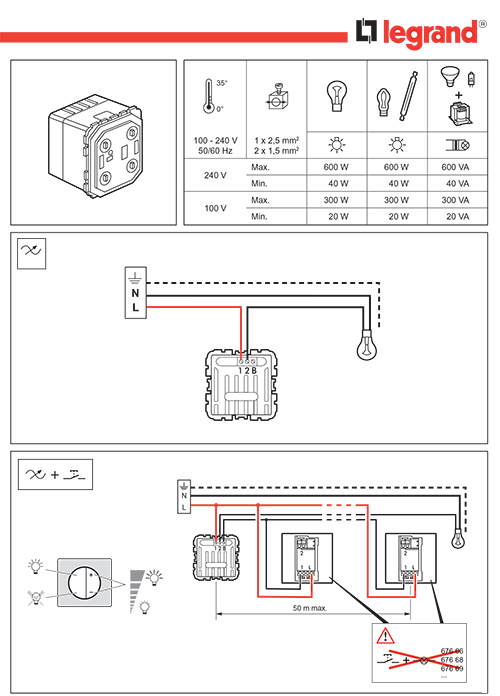 Legrand 4 124 00 схема подключения Что такое диммер в электрике: для чего нужен, устройство и особенности работы